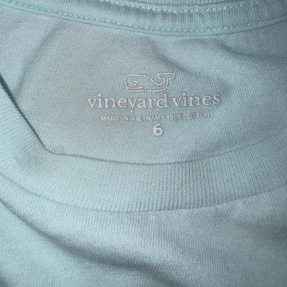 Vineyard Vines Kids Light Blue Whale Graphic Pocket T-Shirt Size 6 Short Sleeve - Picture 4 of 4